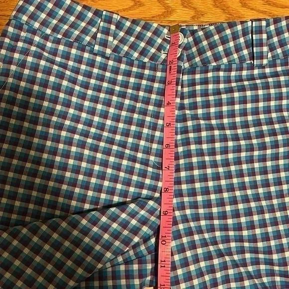 [M]Nike Golf Blue Plaid Dri-Fit Golf Shorts  Men - Picture 5 of 7